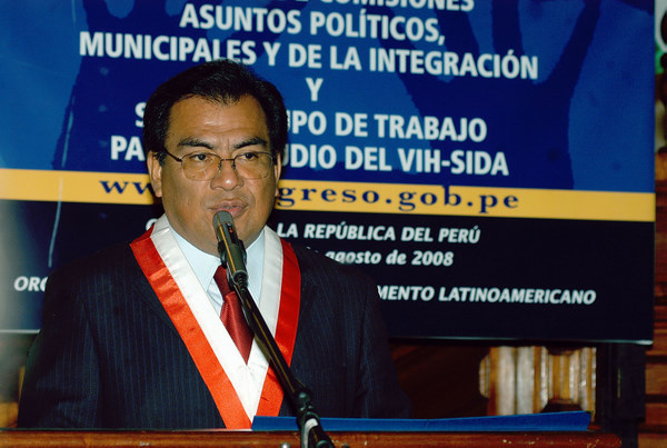 Presidente del Congreso de Perú, preside acto de inauguración de la Reunión de Comisiones