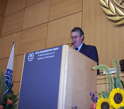 El Presidente Jorge Pizarro invitado a la Tercera Conferencia Mundial de Presidentes de Parlamentos en Ginebra