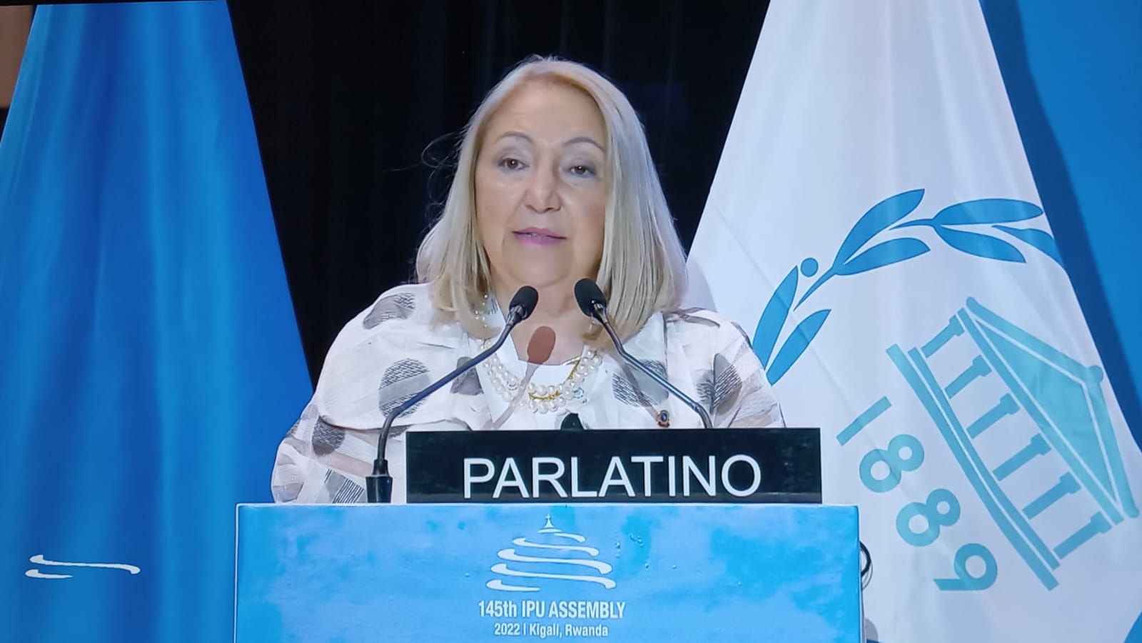 Presidenta del Parlatino exhorta a cooperación para resolver problemas