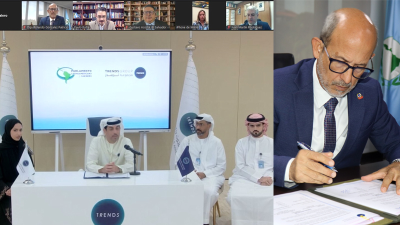 PARLATINO y Trends Group firman Memorando de Entendimiento para fortalecer la cooperación interregional entre América Latina y los países del Golfo Árabe