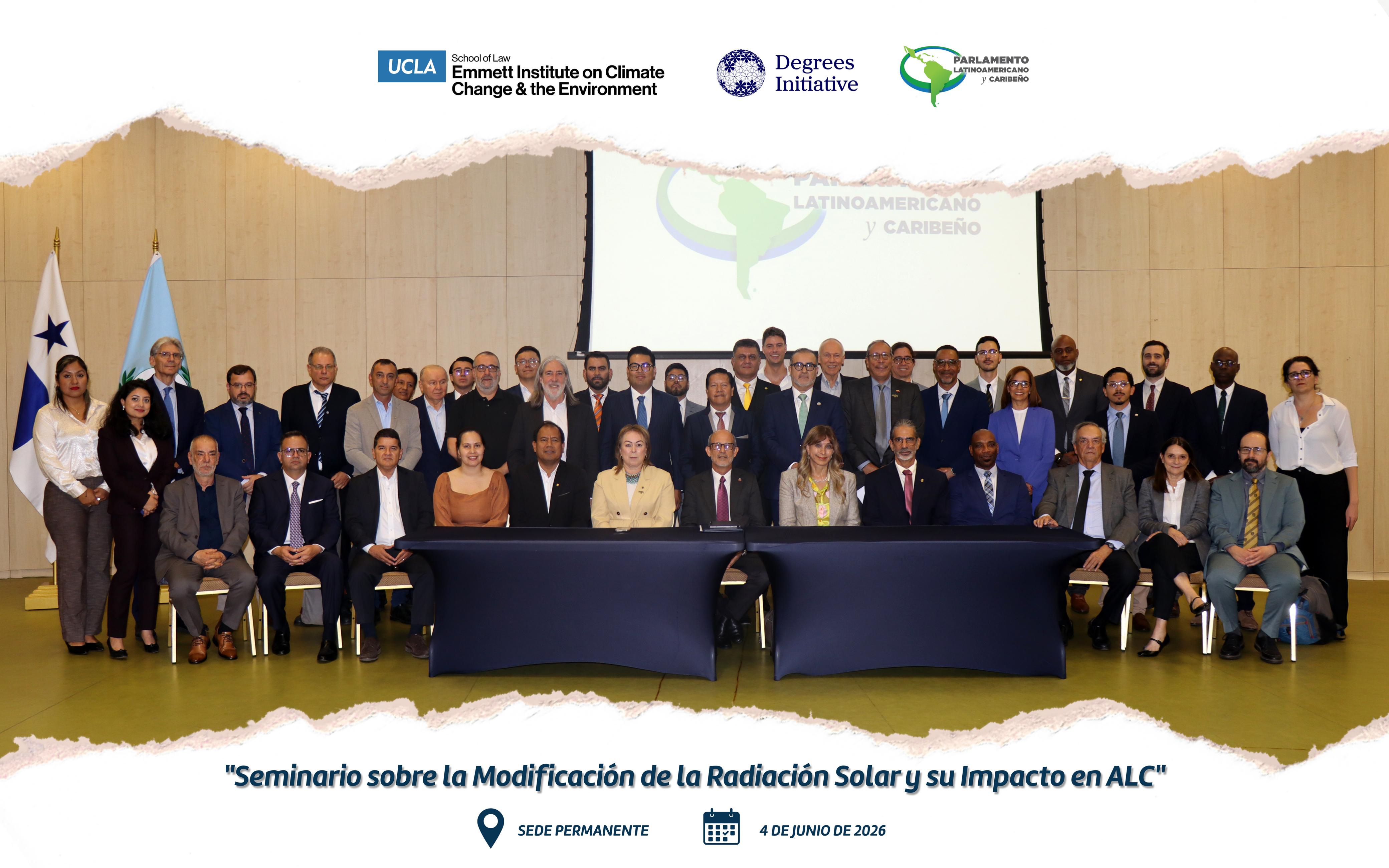 Poner al alcance de los legisladores de ALC los mejores aportes científicos para la regulación de la modificación de la radiación solar
